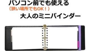 レビュー｜パソコン前でも使える ジウリス ミニバインダー（maruman｜バインダー）