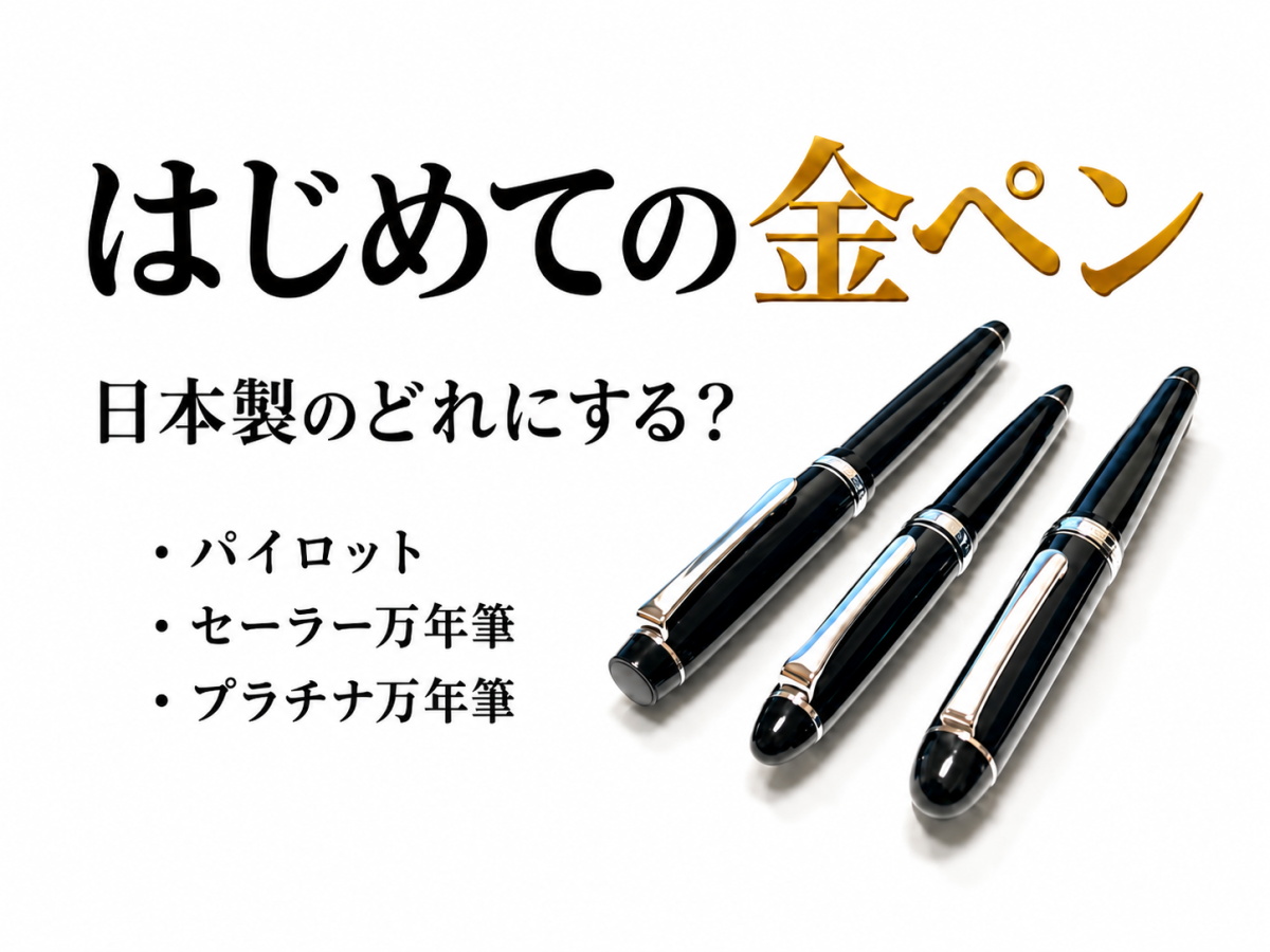 はじめての金ペンはどれ？日本製 万年筆（エントリーモデル）の比較